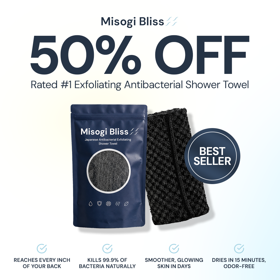 Misogi Bliss - Japanese Antibacterial Exfoliating Towel 50% OFF