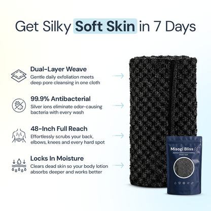 Misogi Bliss - Japanese Antibacterial Exfoliating Towel 50% OFF