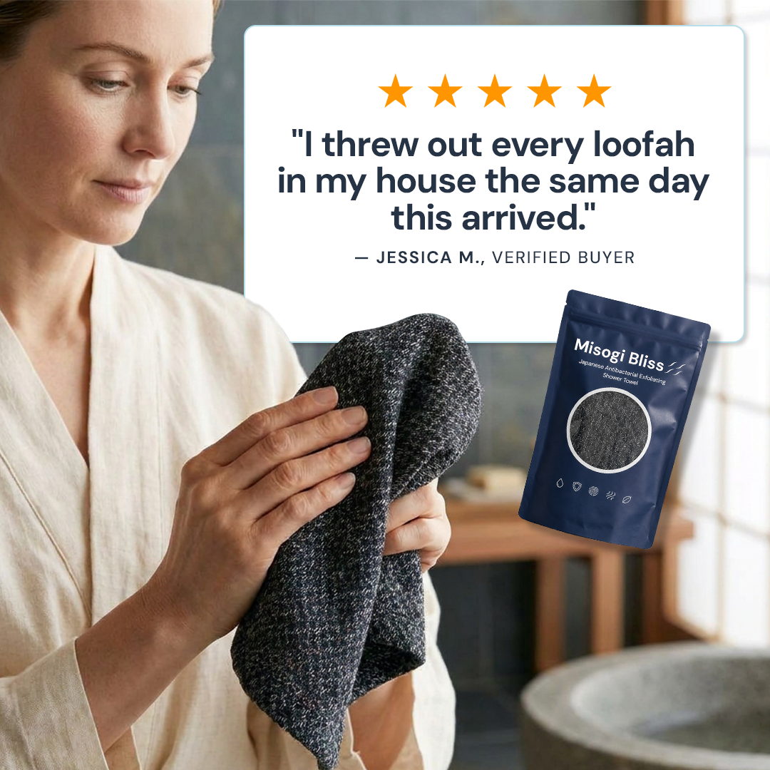 Misogi Bliss - Japanese Antibacterial Exfoliating Towel 50% OFF